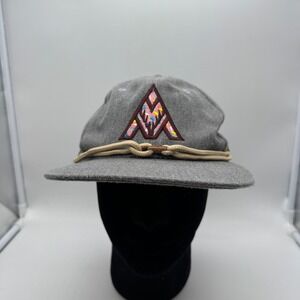 Findlay Hats Gray Snapback Baseball Cap Rope Detail Embroidered Logo